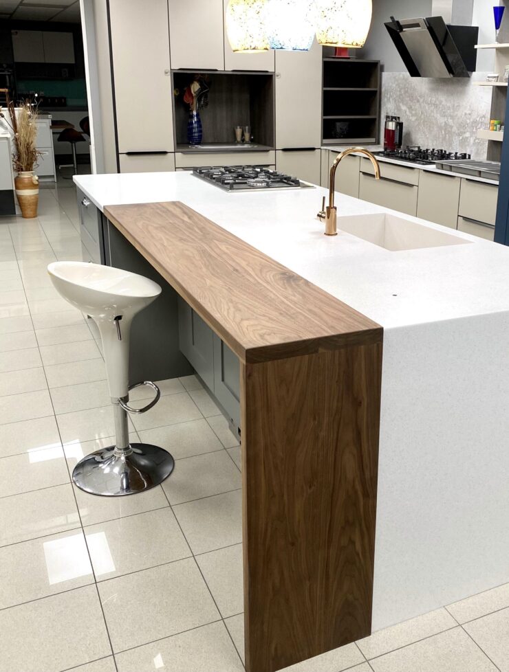American Walnut Full Stave Worktops