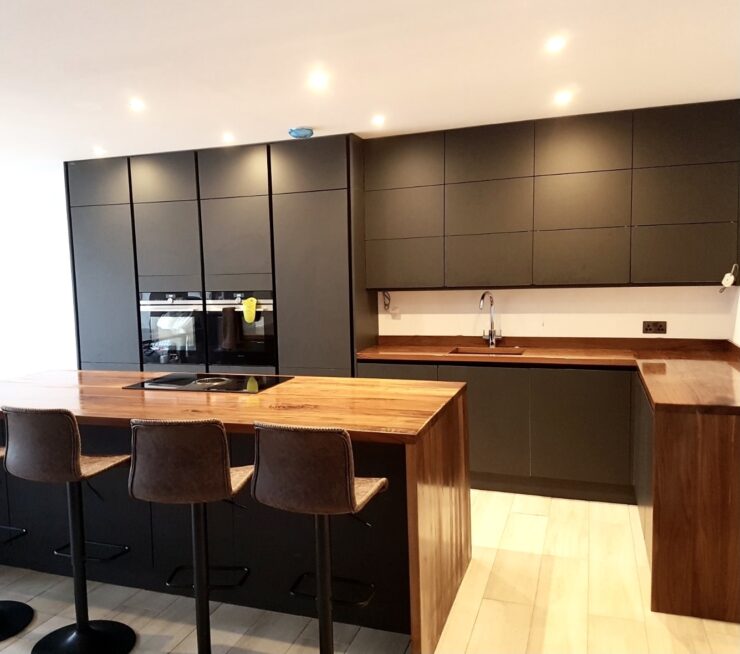 American Walnut Full Stave Worktops