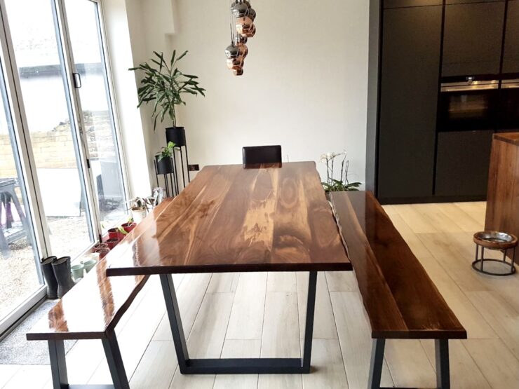 American Walnut Full Stave Worktops