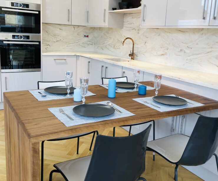 American Walnut Full Stave Worktops