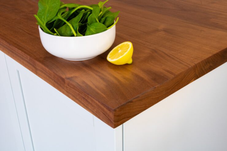 American Walnut Full Stave Worktops