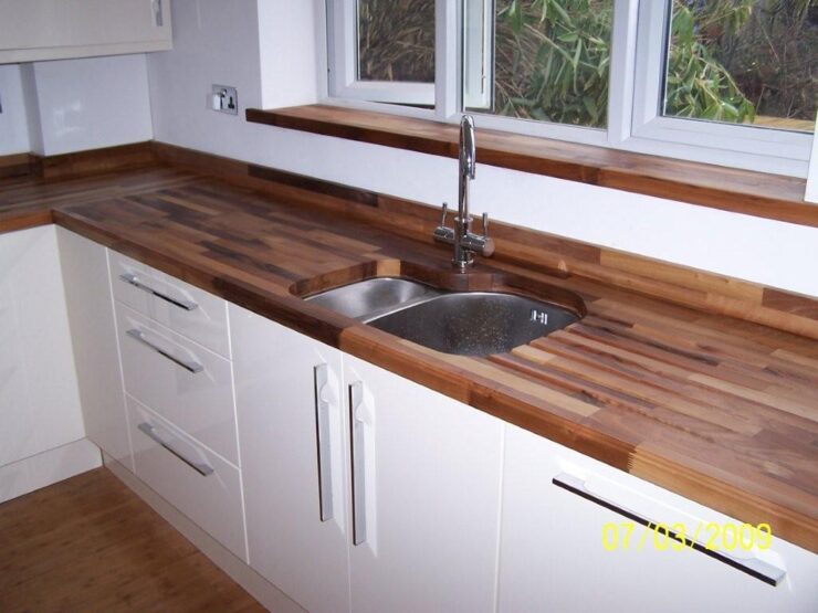 European Walnut Worktops 28mm Thickness