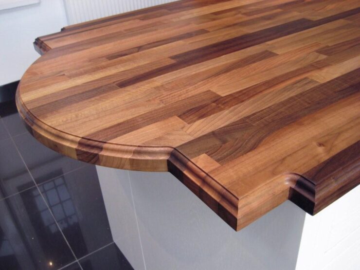 European Walnut Worktops 28mm Thickness