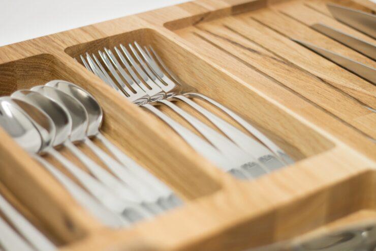 Oak Cutlery Drawer Inserts