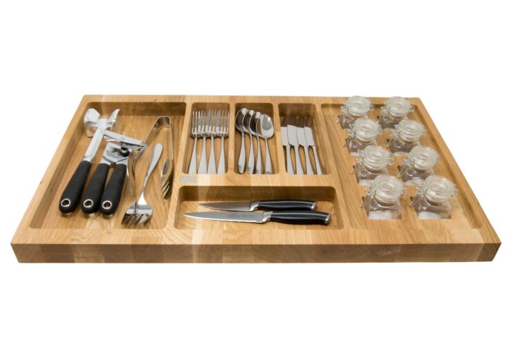 Oak Cutlery Drawer Inserts