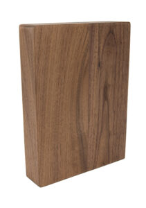 American Walnut Full Stave Worktop Sample 200mm x 150mm x 38mm