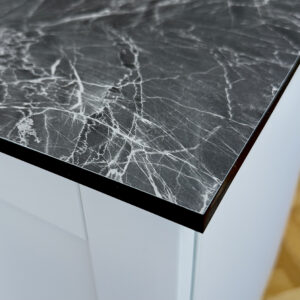 Storm Vein Marble CL Upstand 3m x 75mm x 12mm