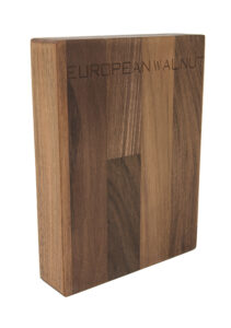 European Walnut Worktop Sample 200mm x 150mm x 38mm