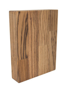 Zebrano Worktop Sample 200mm x 150mm x 38mm